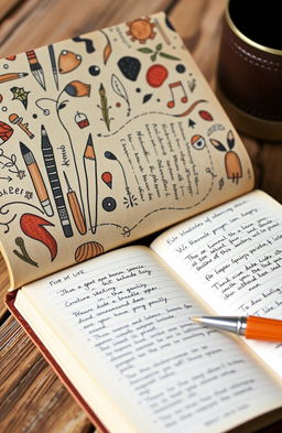 A beautifully crafted, hand-written journal designed specifically for creative-minded, crafty artistic men over the age of 15