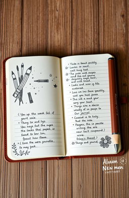 A beautifully crafted, hand-written journal designed specifically for creative-minded, crafty artistic men over the age of 15