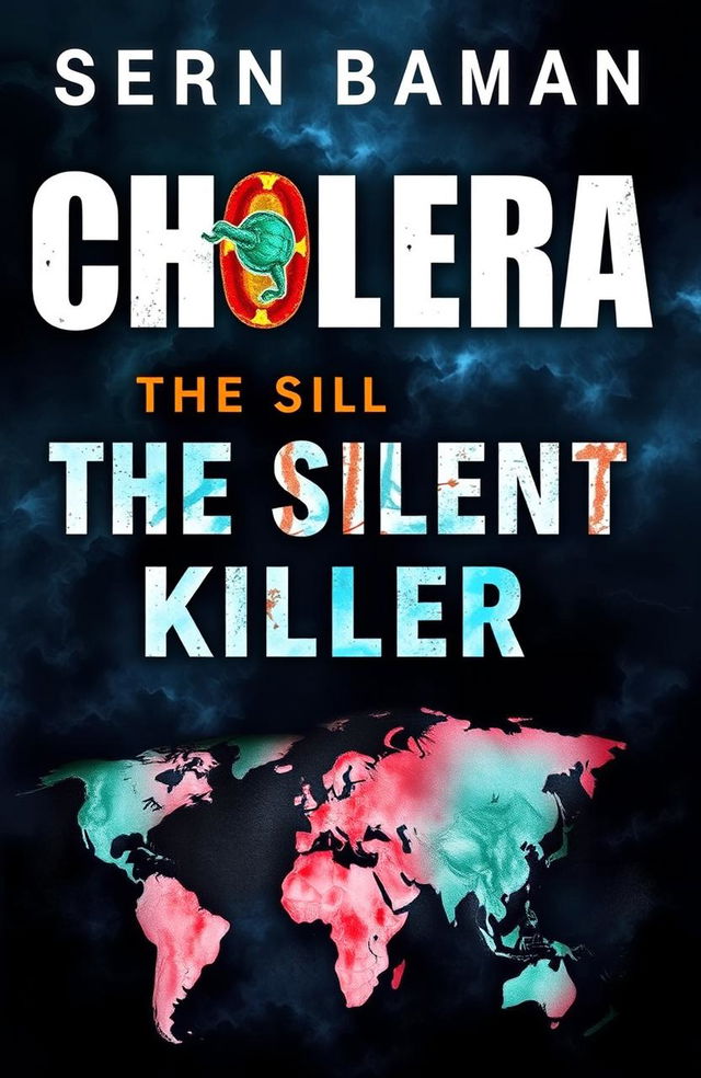 A compelling book cover design focused on the theme of Cholera