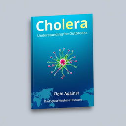 An eye-catching book cover design focused on the disease Cholera
