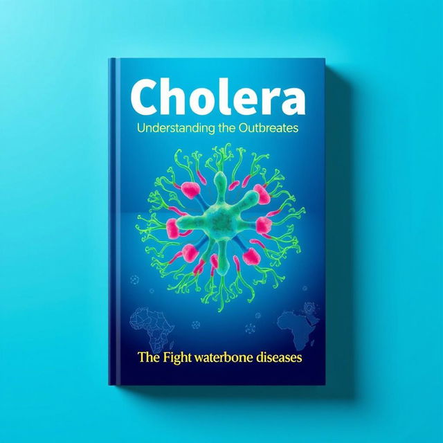 An eye-catching book cover design focused on the disease Cholera