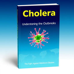 An eye-catching book cover design focused on the disease Cholera
