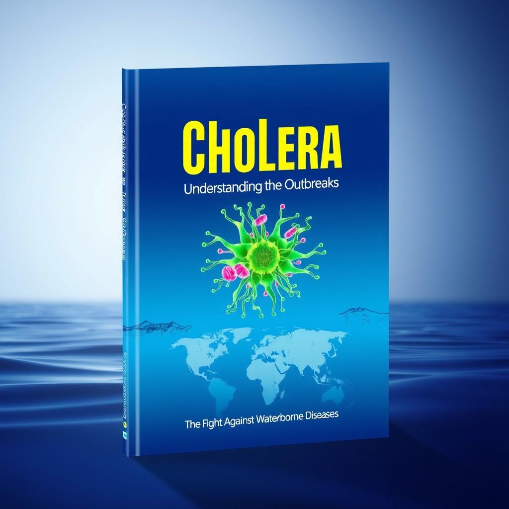 An eye-catching book cover design focused on the disease Cholera