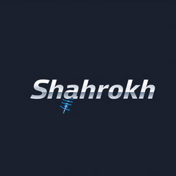 A modern and sleek logo for a car suspension repair shop named 'Shahrokh'