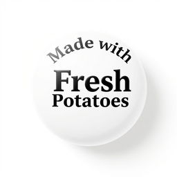 A 3D render of a smooth white round shape placed in the center of a pure white background
