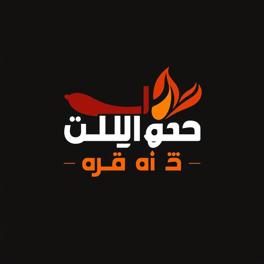 A modern, stylish logo design representing "سجق و توم"
