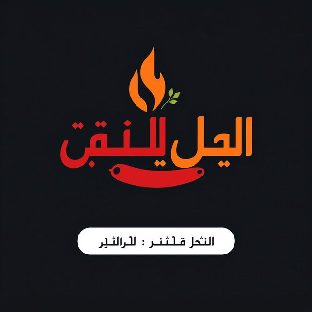 A modern, stylish logo design representing "سجق و توم"