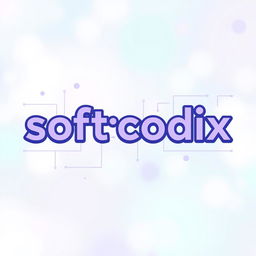 A vibrant and eye-catching cover photo for a Discord profile, showcasing the name 'softcodix' in a stylish and modern font