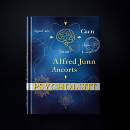 A captivating book cover featuring the names of renowned psychologists: Sigmund Freud, Alfred Adler, Carl Jung, Jacques Lacan, and Erich Fromm