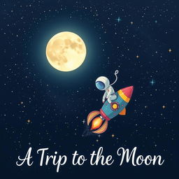 A captivating scene of a dark night sky filled with twinkling stars, featuring a luminous, bright moon that casts a gentle glow