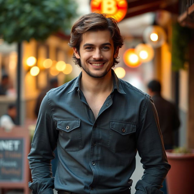 A charismatic man inspired by the appearance of Richard Speight Jr