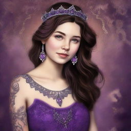 A high-quality digital art image depicts a 16-year-old girl who is a famous actress