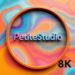 A captivating visual featuring the text 'PetiteStudio' within a round frame
