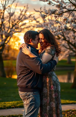 An emotional and heartfelt scene depicting a reunification between two individuals who have deeply impacted each other's lives