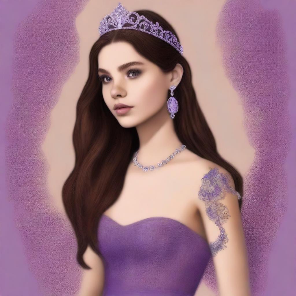 A high-quality digital art image captures a 16-year-old girl who is a famous actress