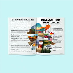Diseño de un tríptico informativo sobre desastres naturales