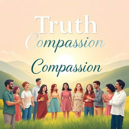 A visually striking poster that symbolizes the themes of truth and compassion