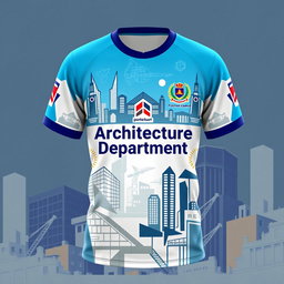 A vibrant and stylish jersey design for the architecture department of Pulchowk Campus, Nepal