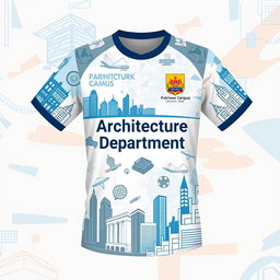 A vibrant and stylish jersey design for the architecture department of Pulchowk Campus, Nepal