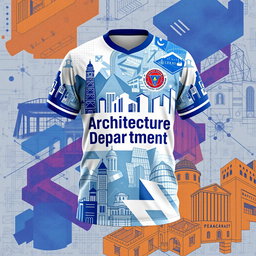A vibrant and stylish jersey design for the architecture department of Pulchowk Campus, Nepal
