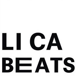 A design featuring the text 'LYRICAL BEATS' in capital letters, using bold black font