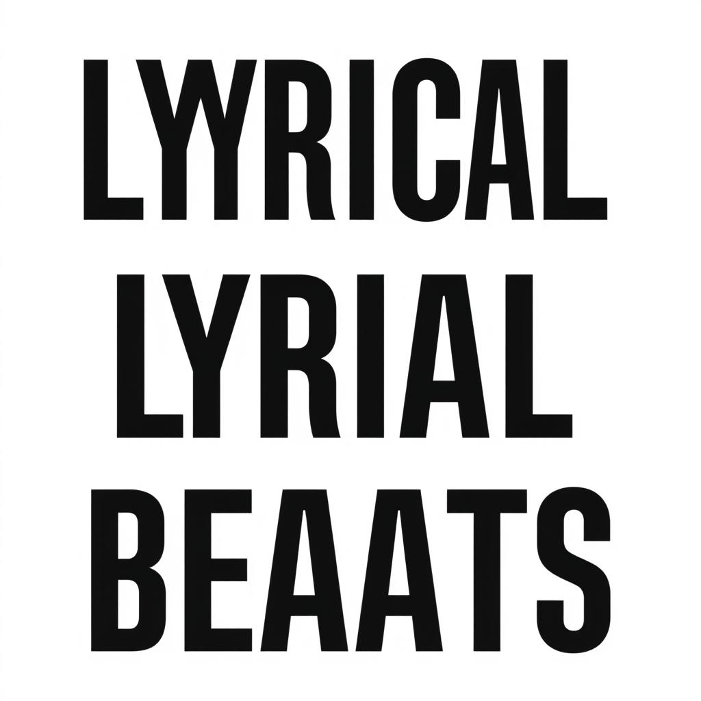 A design featuring the text 'LYRICAL BEATS' in capital letters, using bold black font