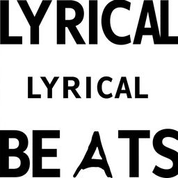A design featuring the text 'LYRICAL BEATS' in capital letters, using bold black font