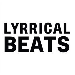 A design featuring the text 'LYRICAL BEATS' in capital letters, using bold black font