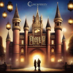 A high-quality digital art image depicting a movie poster for a magical and mysterious theme