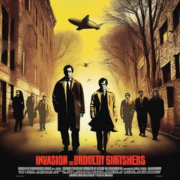 A high-quality digital art parody poster of the film 'Invasion of the Bodysnatchers'