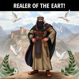 A powerful and authoritative figure representing a ruler of the Earth, specifically hailing from the Karak region in Jordan and belonging to the Al-Amro tribe
