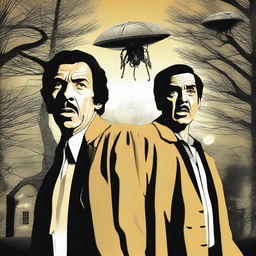 A digital art parody poster of 'Invasion of the Body Snatchers'