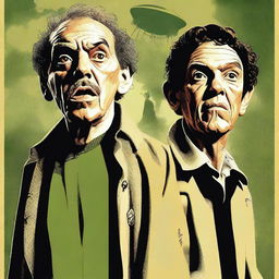 A digital art parody poster of 'Invasion of the Body Snatchers'