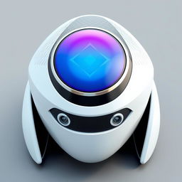 A 3D rendering of a futuristic vessel, featuring a sleek white color with a striking unique design