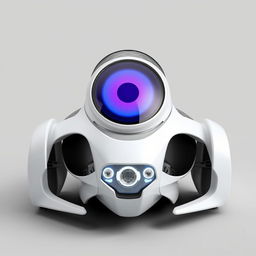 A 3D rendering of a futuristic vessel, featuring a sleek white color with a striking unique design