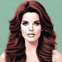 A stunningly realistic digital art image depicts singer Lana Del Rey