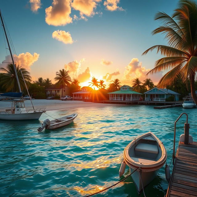 A picturesque scene of Islamorada, Florida, showcasing its beautiful ocean views and tropical surroundings