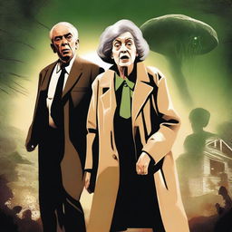 A high-quality, digital art parody poster of 'Invasion of the Body Snatchers'