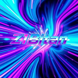 A vibrant and eye-catching YouTube cover image featuring the title "Z1Bitan" in bold, futuristic lettering