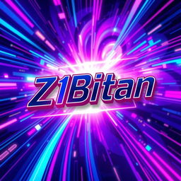 A vibrant and eye-catching YouTube cover image featuring the title "Z1Bitan" in bold, futuristic lettering