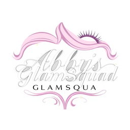 A modern and stylish logo for a beauty business named 'AbbysGlamSquad'