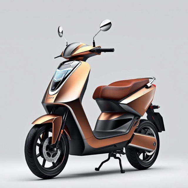 A premium electric scooter showcasing a next-level design that combines elegance and practicality