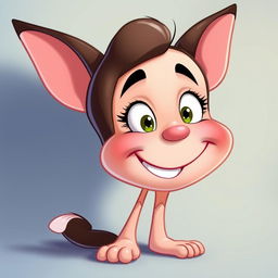 A cartoon-style illustration inspired by the provided image, featuring exaggerated and playful characteristics, bright colors, and whimsical details