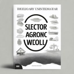 A digital art image of a high-quality academic book cover titled 'Sector Agroalimentario'