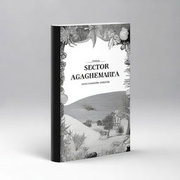 A digital art image of a high-quality academic book cover titled 'Sector Agroalimentario'