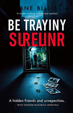 A suspenseful and intriguing book cover for a mystery novel featuring a dark, atmospheric background with hints of urban shadows