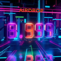 A futuristic Airdrop project showcasing a sleek design featuring vibrant colors in a 7-digit configuration