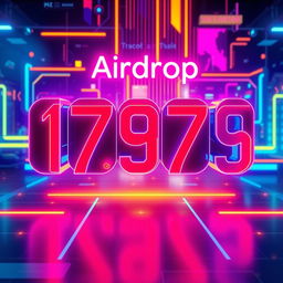 A futuristic Airdrop project showcasing a sleek design featuring vibrant colors in a 7-digit configuration