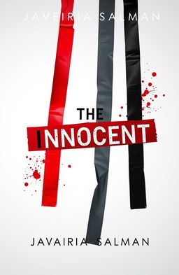 A stunning book cover for a mystery novel titled 'The Innocent' by Javairia Salman