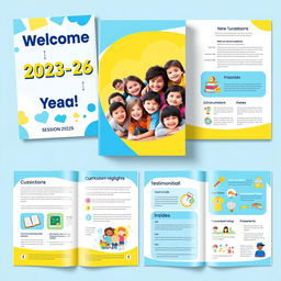 A vibrant and engaging catalogue design for a school advertisement for the new session 2025-26